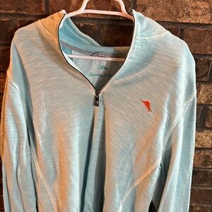 Tommy Bahama Light Blue Half-Zip Sweater